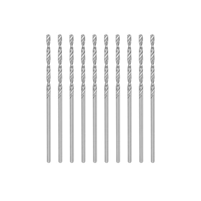 Harfington Uxcell 10 Pcs 1.6mm High Speed Steel Drill Bits, Fully Ground 50mm Length Drill Bit