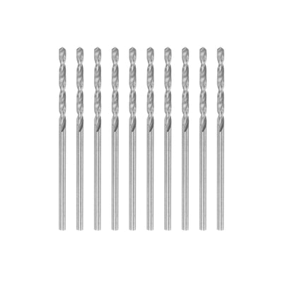 Harfington Uxcell 10 Pcs 1.65mm High Speed Steel Drill Bits, Fully Ground 43mm Length Drill Bit