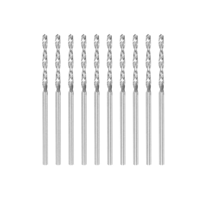Harfington Uxcell 10 Pcs 1.7mm High Speed Steel Drill Bits, Fully Ground 43mm Length Drill Bit