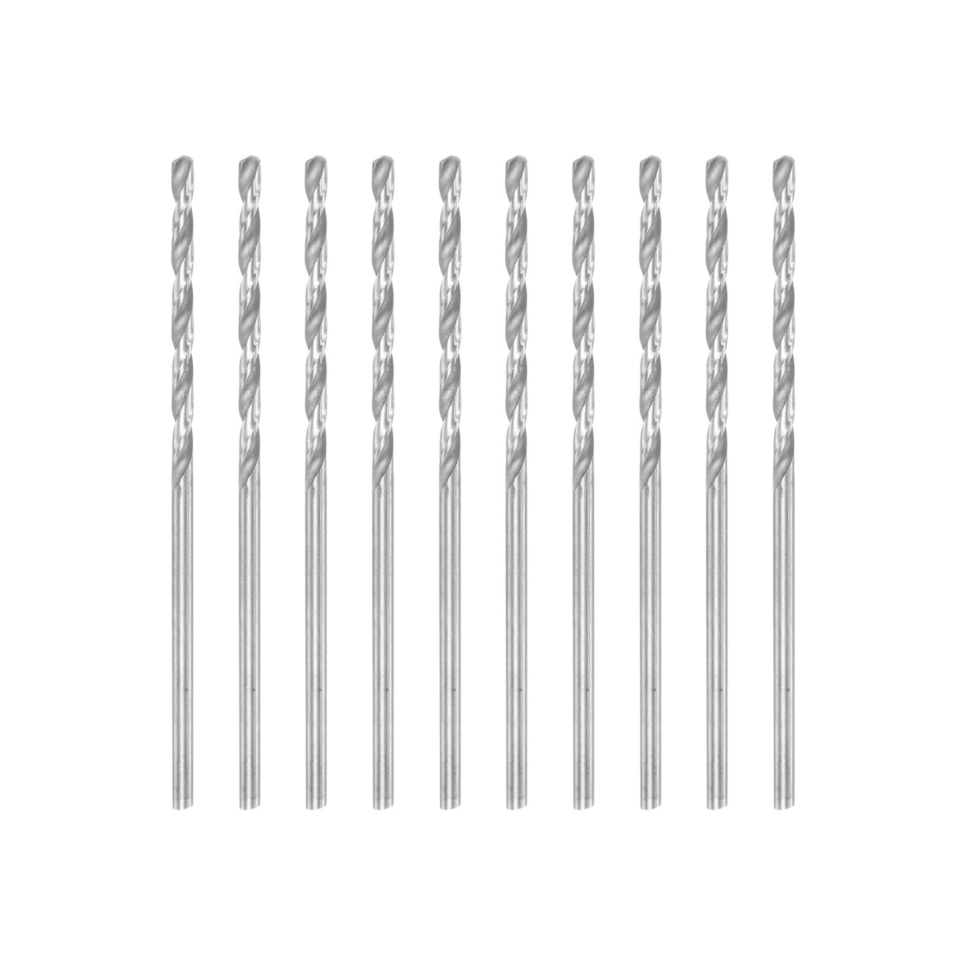 uxcell Uxcell 10 Pcs 1.75mm High Speed Steel Drill Bits, Fully Ground 52mm Length Drill Bit