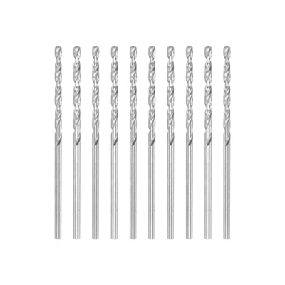 Harfington Uxcell 10 Pcs 2.05mm High Speed Steel Drill Bits, Fully Ground 59mm Length Drill Bit
