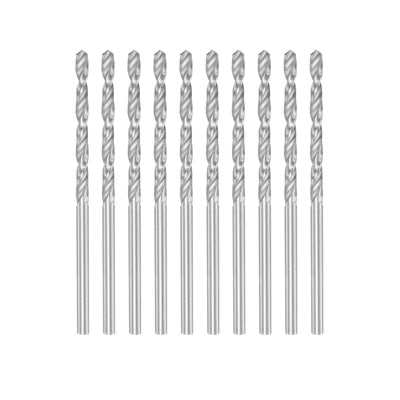 Harfington Uxcell 10 Pcs 2.3mm High Speed Steel Drill Bits, Fully Ground 53mm Length Drill Bit