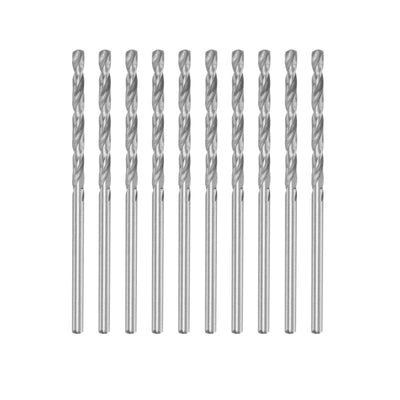 Harfington Uxcell 10 Pcs 2.35mm High Speed Steel Drill Bits, Fully Ground 56mm Length Drill Bit