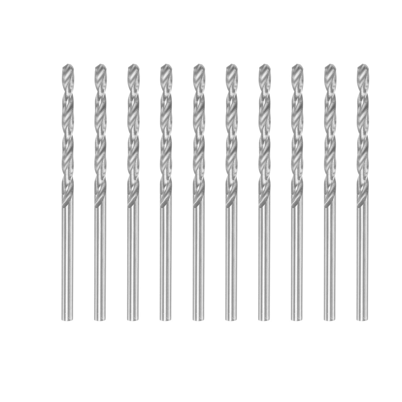 uxcell Uxcell 10 Pcs 2.6mm High Speed Steel Drill Bits, Fully Ground 57mm Length Drill Bit