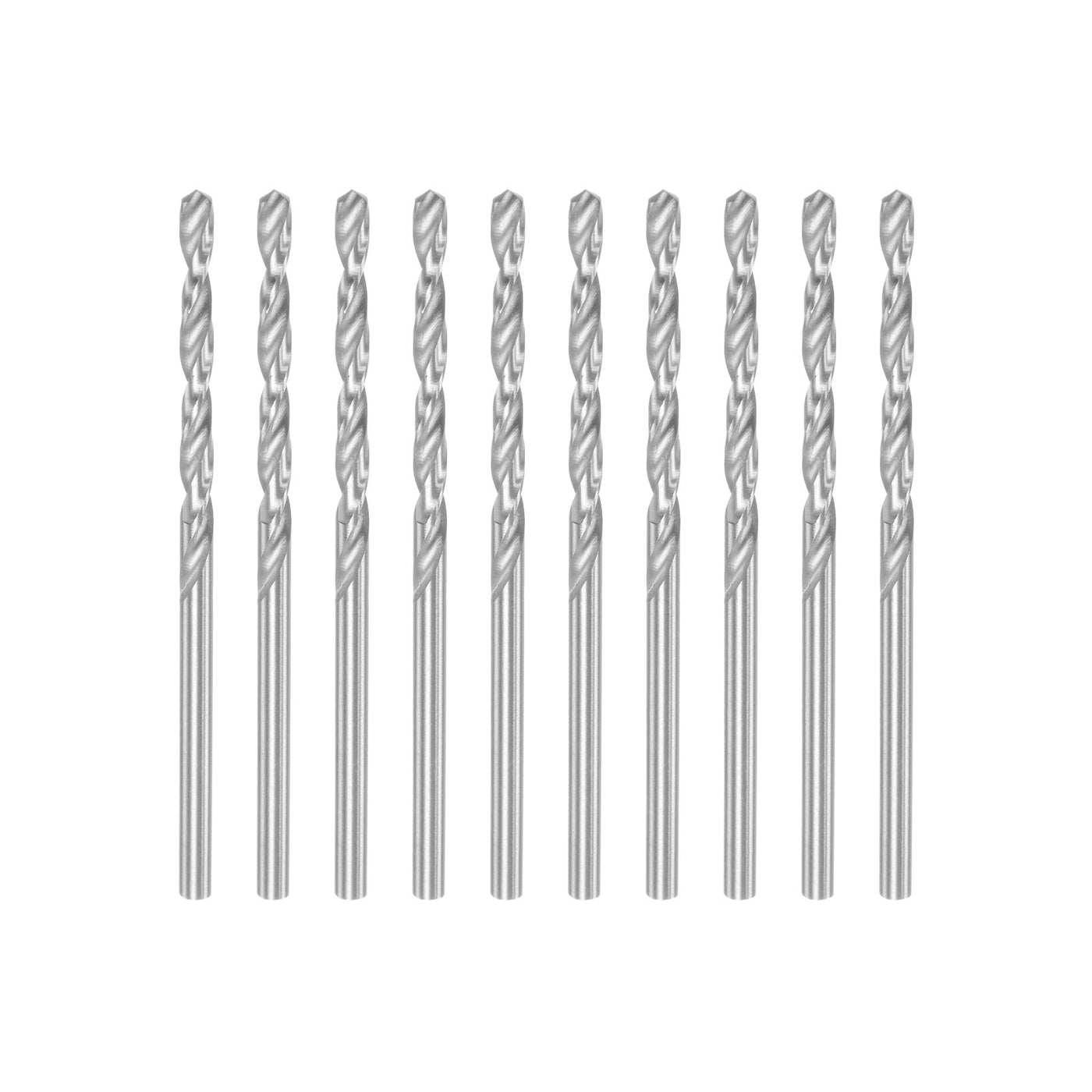 uxcell Uxcell 10 Pcs 2.8mm High Speed Steel Drill Bits, Fully Ground 60mm Length Drill Bit
