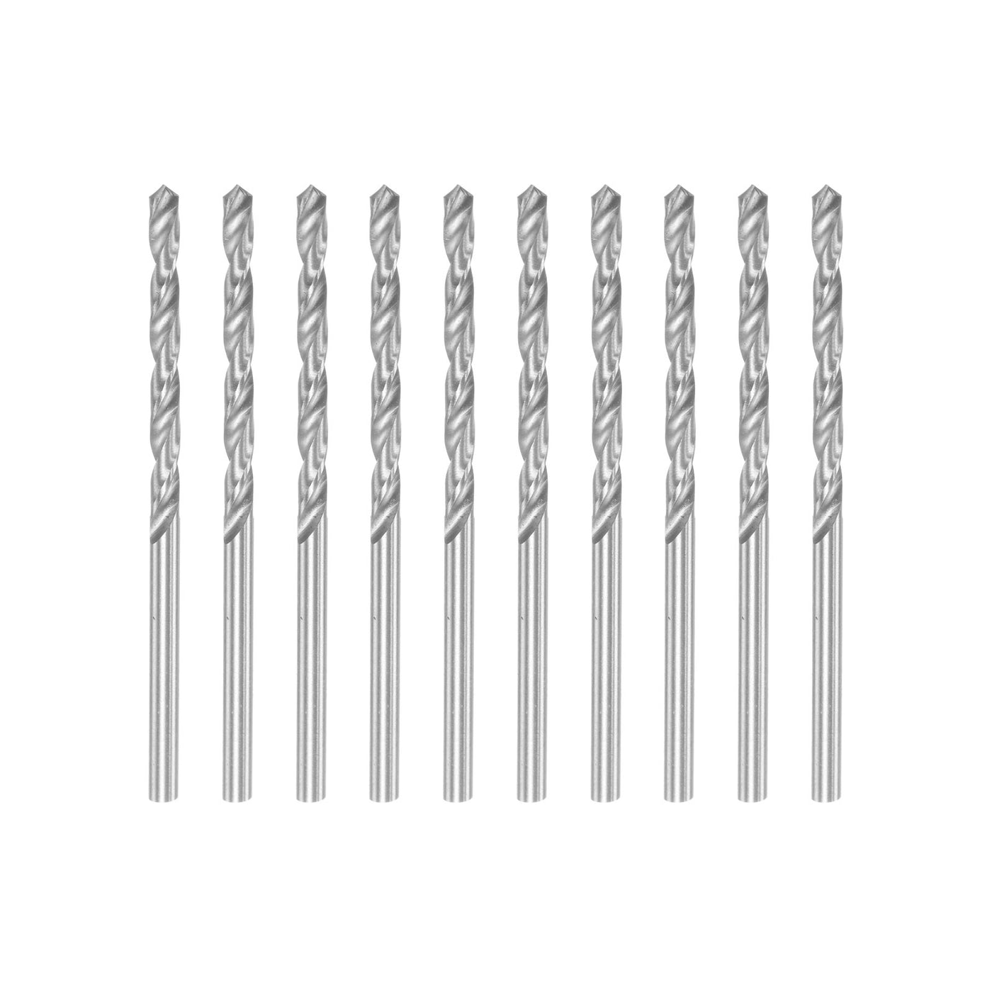 uxcell Uxcell 10 Pcs 2.9mm High Speed Steel Drill Bits, Fully Ground 60mm Length Drill Bit