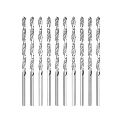 Harfington Uxcell 10 Pcs 3mm High Speed Steel Drill Bits, Fully Ground 68mm Length Drill Bit