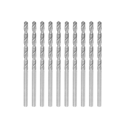 Harfington Uxcell 10 Pcs 3.1mm High Speed Steel Drill Bits, Fully Ground 65mm Length Drill Bit