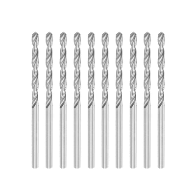 Harfington Uxcell 10 Pcs 3.15mm High Speed Steel Drill Bits, Fully Ground 65mm Length Drill Bit