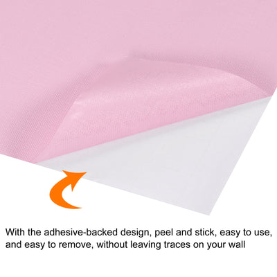 Harfington Stick Wallpaper 17.7 Inch x 16.4 Feet Pink Self Adhesive Peel Wall Paper