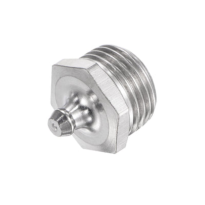 Harfington Uxcell Stainless Steel Straight Hydraulic Grease Fitting G1/2 Thread