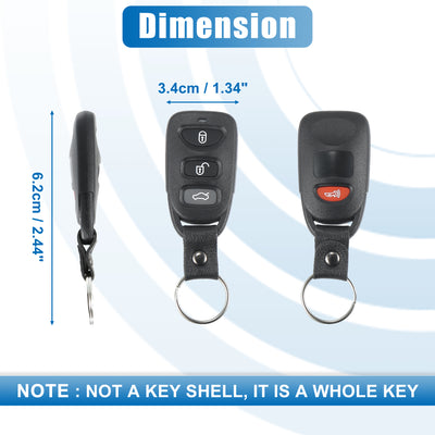 Harfington 4 Button Car Keyless Entry Remote Control Key Fob Proximity Smart Fob PINHA-T008 for Kia Forte 2010-2013 315MHz