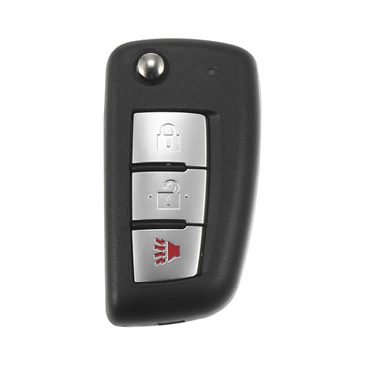 Harfington 434MHz CWTWB1G767 Replacement Smart Proximity Flip Keyless Entry Remote Key Fob for Nissan Rogue 2014-2020 3 Buttons Uncut Flip Ignition Key Fob