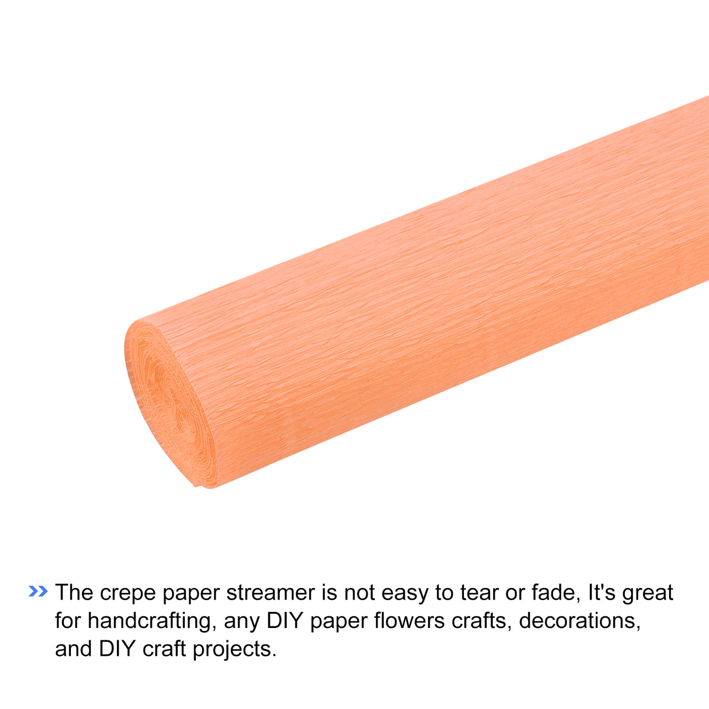 Harfington Crepe Paper Roll Crepe Paper Decor 7.5ft Long 20 Inch Wide, Deep Champagne