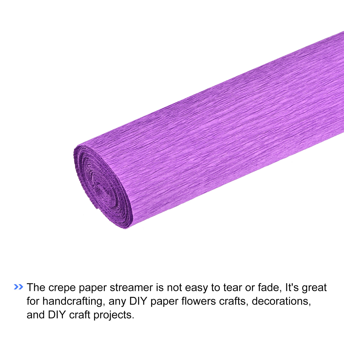 Harfington Crepe Paper Roll Crepe Paper Decor 7.5ft Long 20 Inch Wide, Light Purple