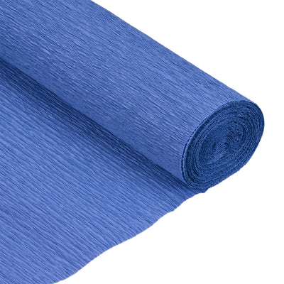 Harfington Crepe Paper Roll Crepe Paper Decoration 7.5ft Long 20 Inch Wide, Blue