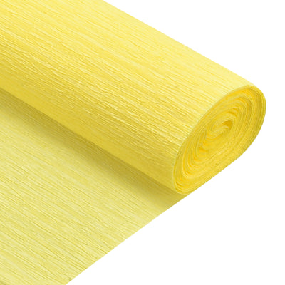 Harfington Crepe Paper Roll Crepe Paper Decoration 7.5ft Long 20 Inch Wide, Dark Yellow