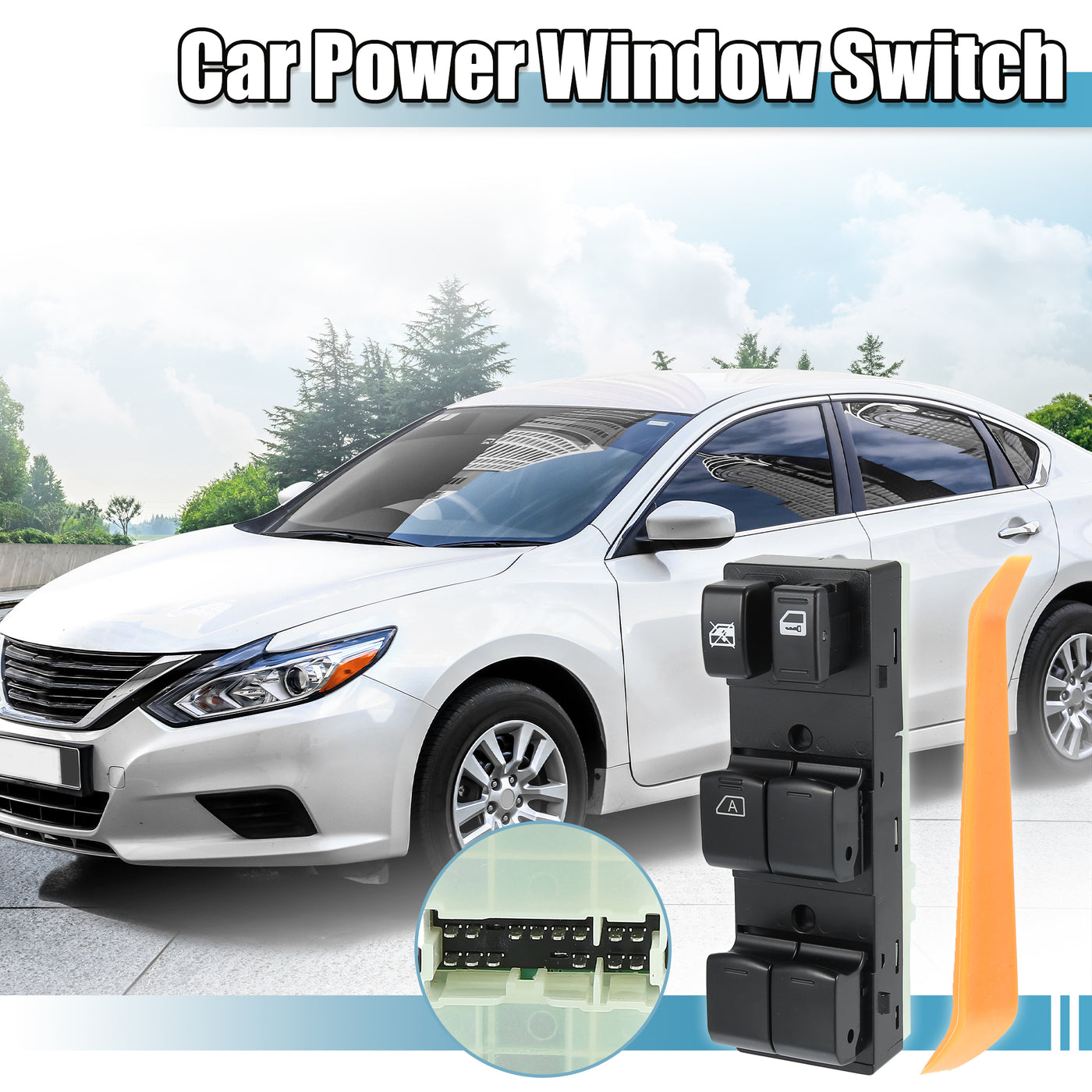 X AUTOHAUX Power Window Switch with Removal Tool Driver Side Power Window Master Control Switch 25401ZN40A for Nissan Altima 2007 2008 2009 2010 2011 2012