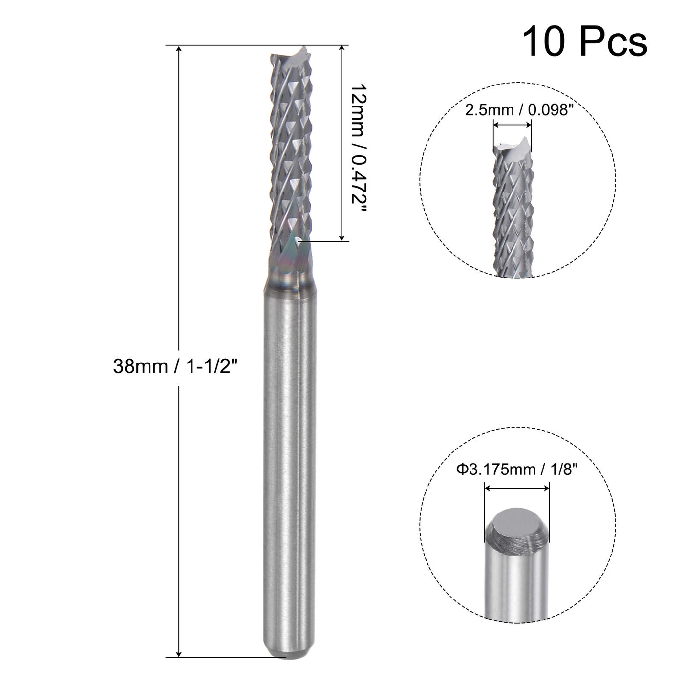 Harfington Carbide End Mill Router Bits Engraving Milling Cutter
