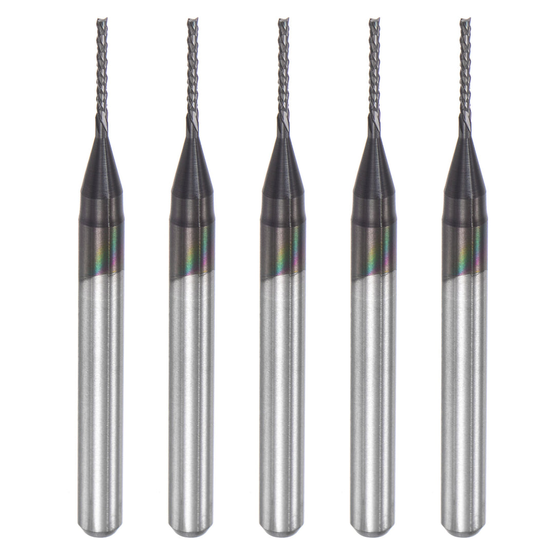 10-Pack CNC Router Bits - 1.4mm Diamond Coated Carbide End Mills For PCB & Wood