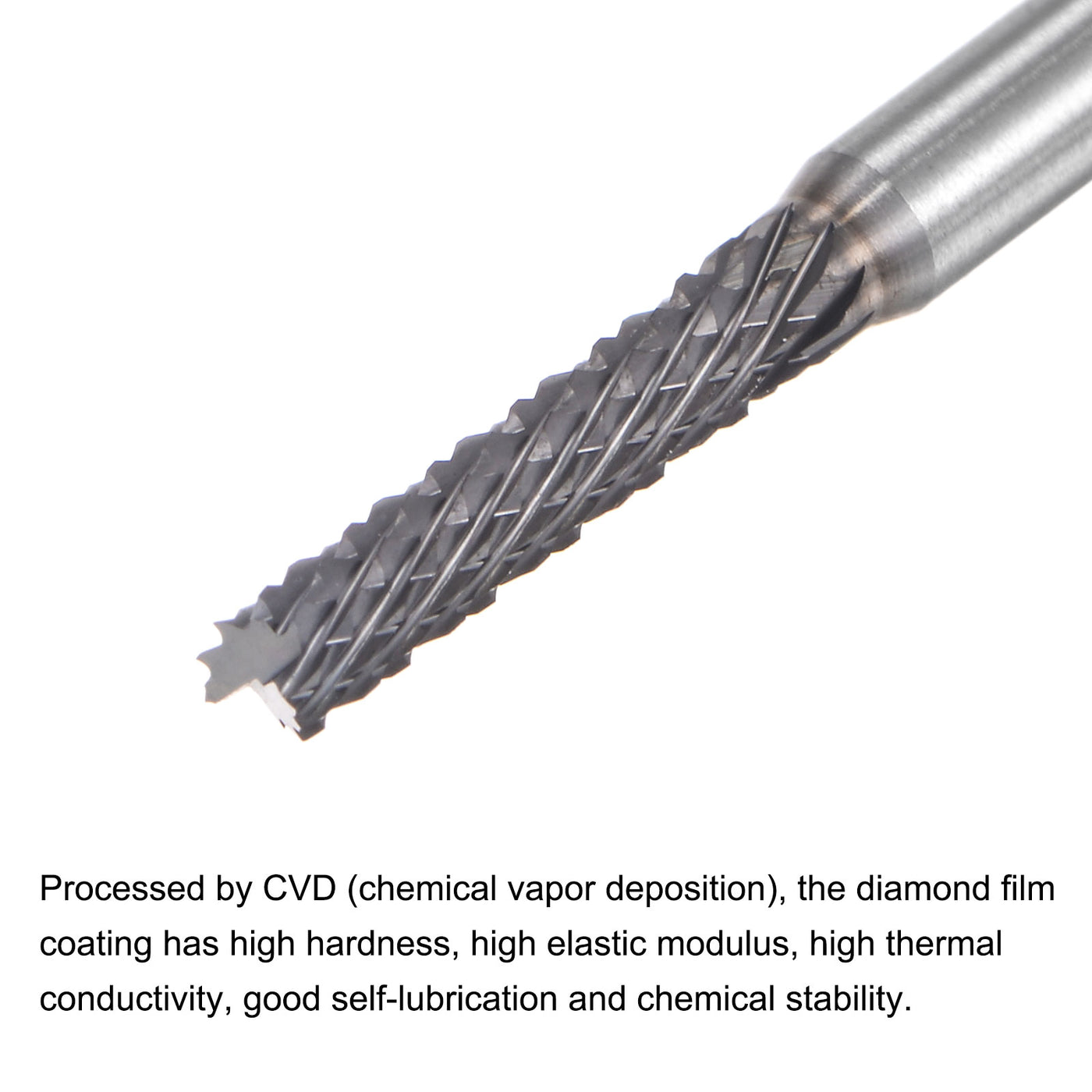 Harfington Diamond Film Coated End Mill Router Bits for PCB Plastic Fiber Wood