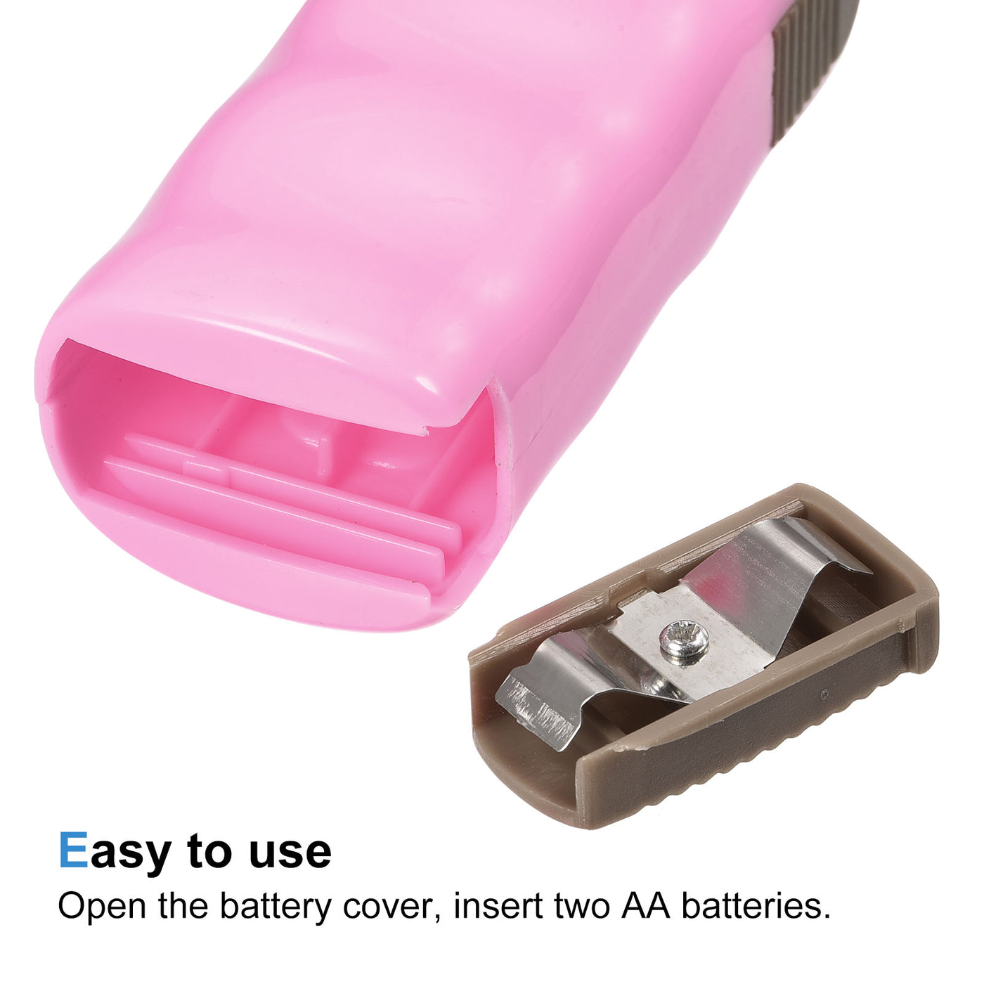 Harfington Mini Electric Tumbler Stirrer Mixer, Mini Handheld Battery Operated Stirring Pink for DIY Glitter Tumbler Cup