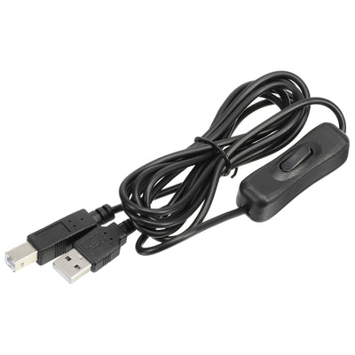 Harfington USB Printer Cable with ON/Off Switch 2M USB Male to USB B/M Extension Cord