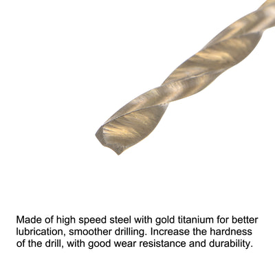 Harfington Uxcell 2mm High Speed Steel Twist Drill Bit with Hex Shank 70mm Length