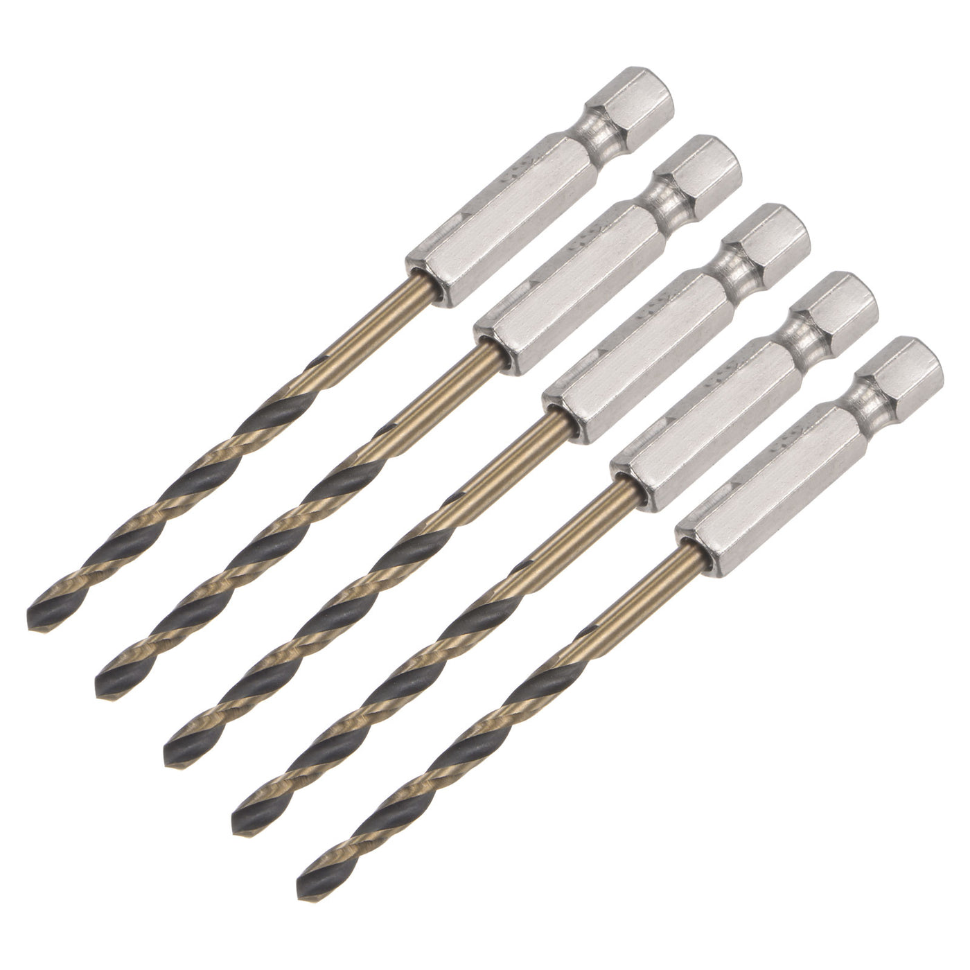 uxcell Uxcell 5Pcs 3.5mm High Speed Steel Twist Drill Bit with Hex Shank 88mm Length