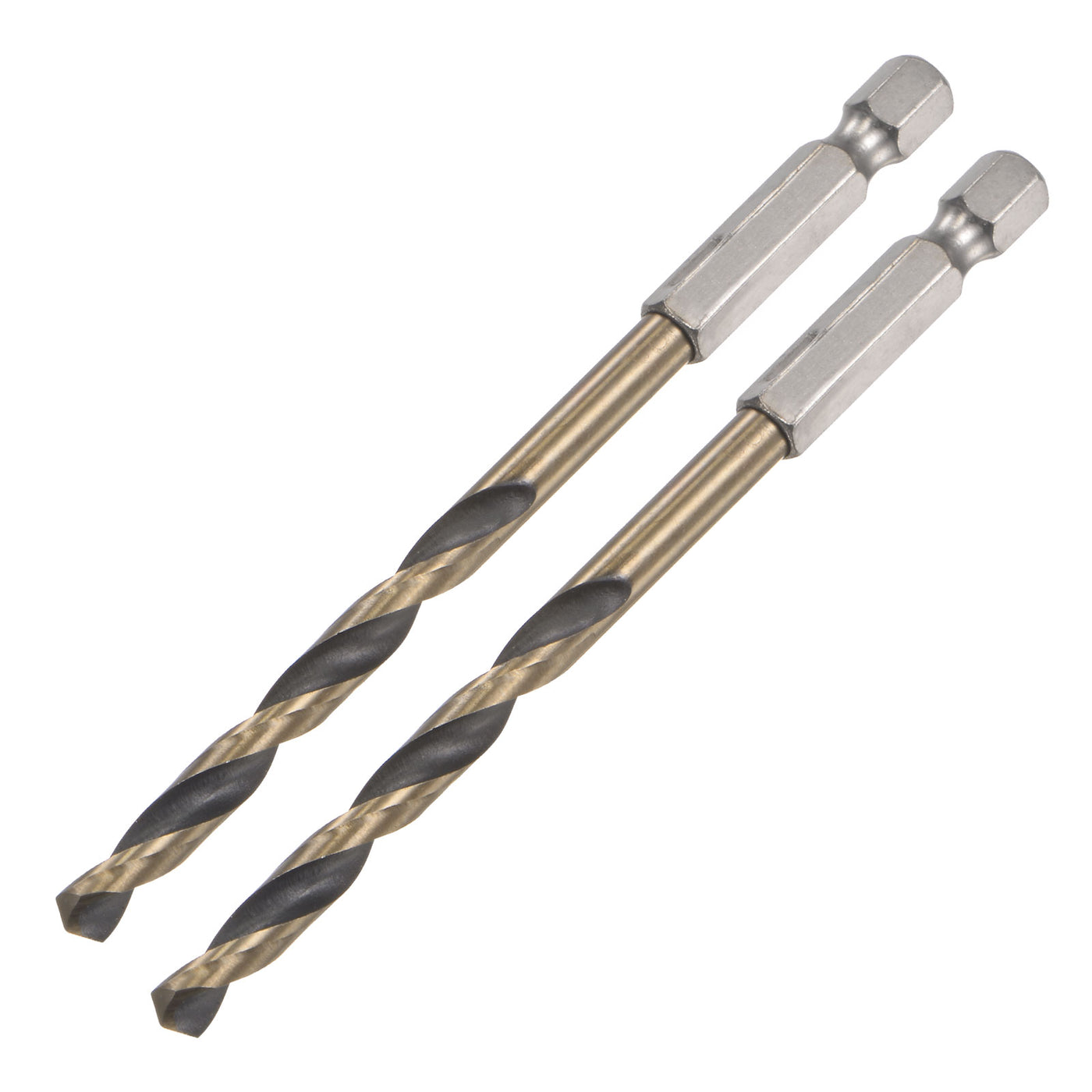 uxcell Uxcell 2Pcs 5.2mm High Speed Steel Twist Drill Bit with Hex Shank 104mm Length