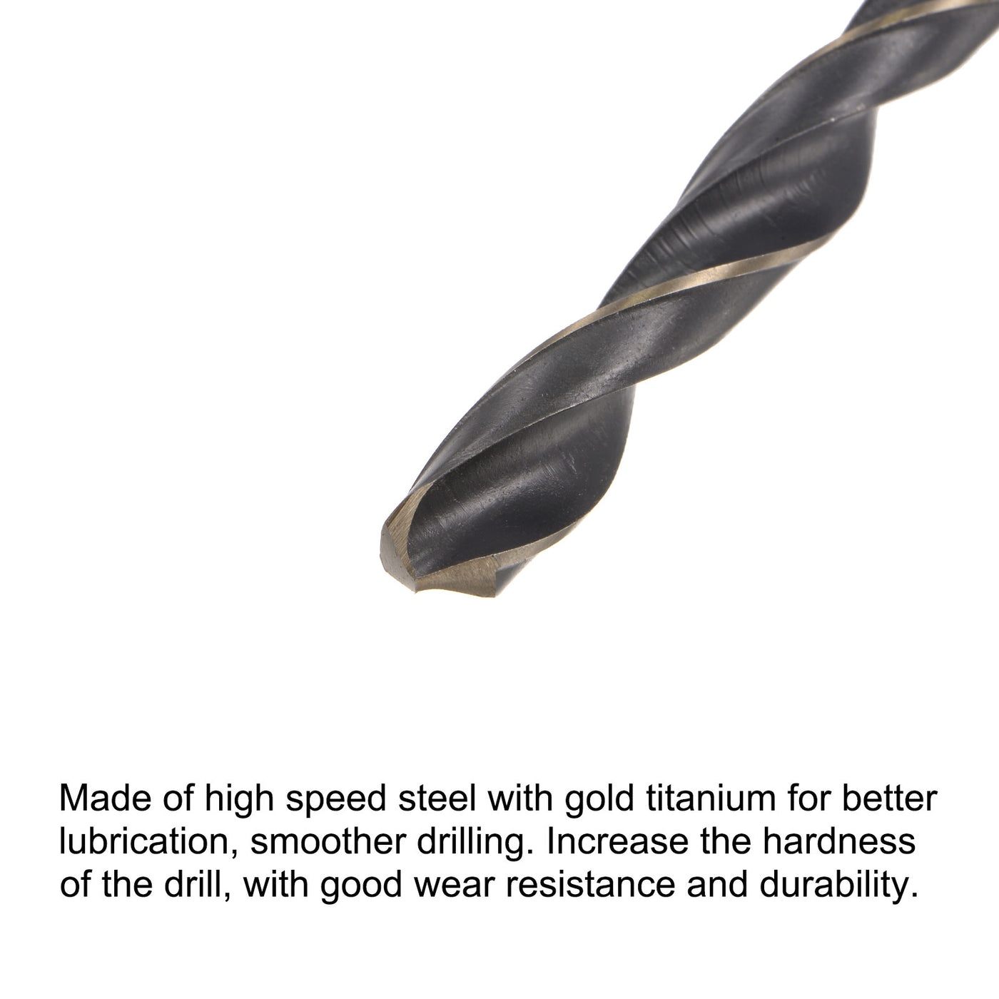 uxcell Uxcell 9.5mm High Speed Steel Twist Drill Bit with Hex Shank 125mm Length
