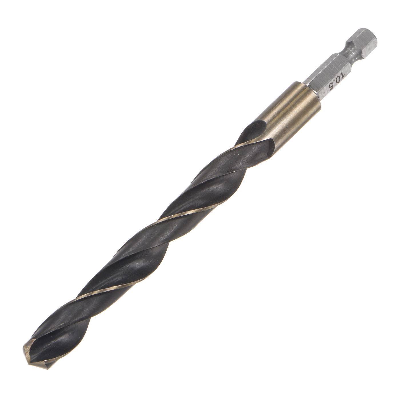 uxcell Uxcell 10.5mm High Speed Steel Twist Drill Bit with Hex Shank 132mm Length