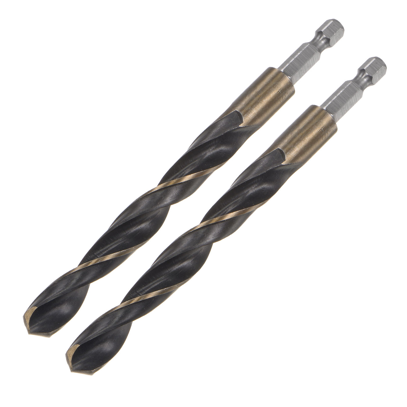 uxcell Uxcell 2Pcs 11.5mm High Speed Steel Twist Drill Bit with Hex Shank 140mm Length