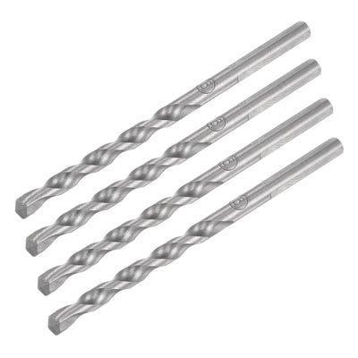uxcell Uxcell Masonry Drill Bit Cemented Carbide Spiral Rotary Tool, 6mm Cutting Dia 4 Pcs
