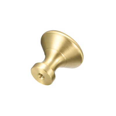 Harfington Uxcell 31x30mm Drawer Knobs, Brass Wardrobe Door Pull Handles Gold Tone