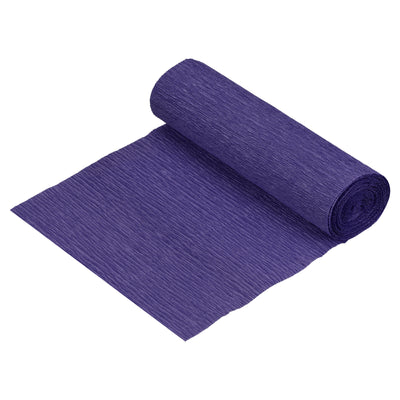 Harfington Crepe Paper Roll Decoration 8.2ft Long 5.9 Inch Wide, Dark Blue Pack of 3