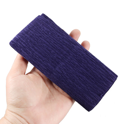 Harfington Crepe Paper Roll Decoration 8.2ft Long 5.9 Inch Wide, Dark Blue Pack of 5
