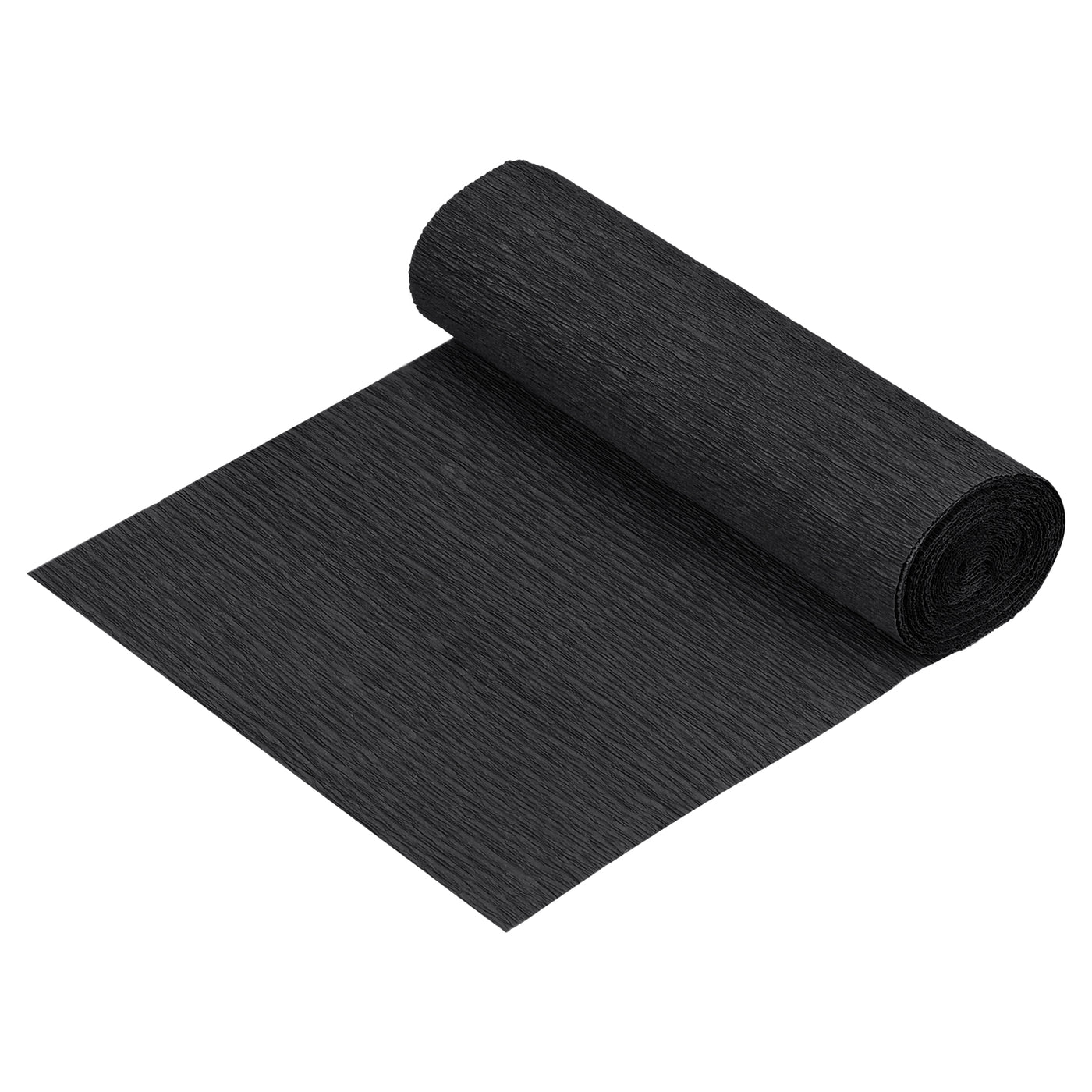 Harfington Crepe Paper Roll Decoration 8.2ft Long 5.9 Inch Wide, Black Pack of 5
