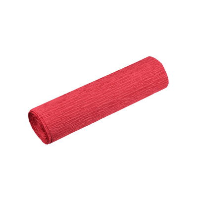 Harfington Crepe Paper Roll Crepe Paper Decoration 8.2ft Long 5.9 Inch Wide, Red
