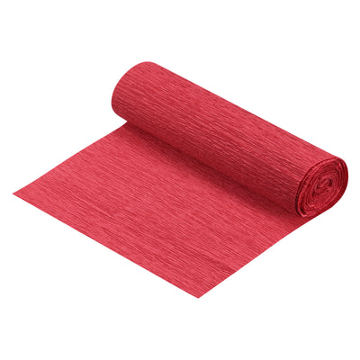 Harfington Crepe Paper Roll Crepe Paper Decoration 8.2ft Long 5.9 Inch Wide, Red