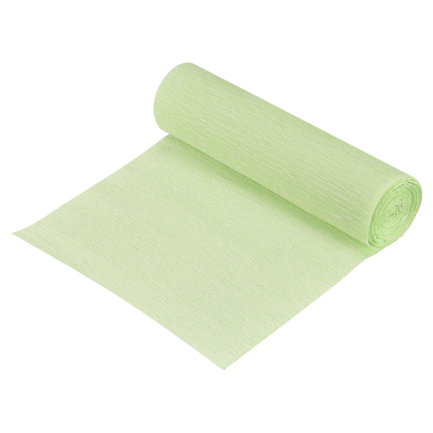 Harfington Crepe Paper Roll Decoration 8.2ft Long 5.9 Inch Wide, Light Green Pack of 5