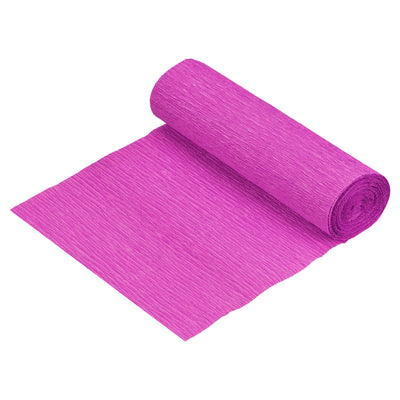 Harfington Crepe Paper Roll Crepe Paper Decoration 8.2ft Long 5.9 Inch Wide, Fuchsia