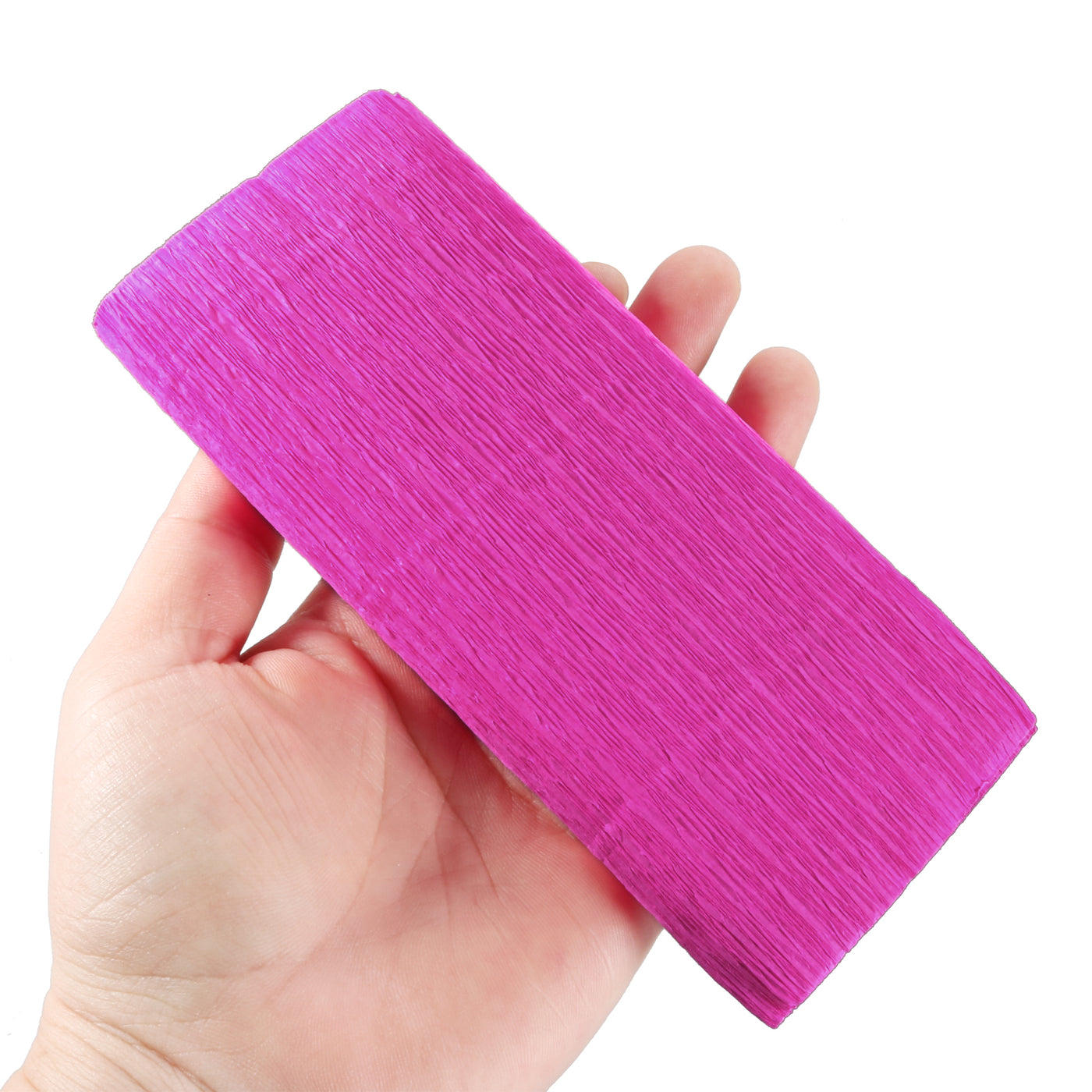 Harfington Crepe Paper Roll Decoration 8.2ft Long 5.9 Inch Wide, Fuchsia Pack of 3