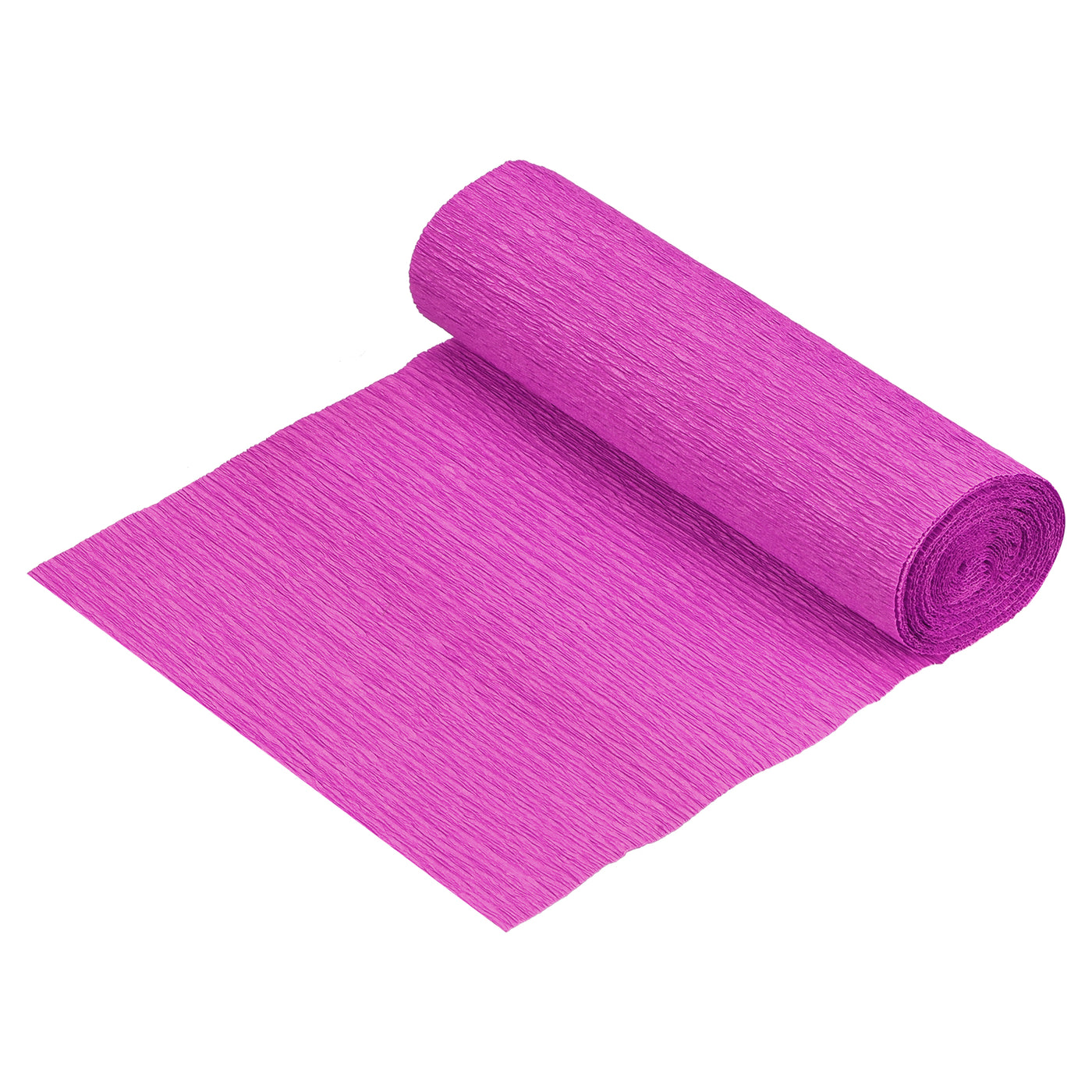 Harfington Crepe Paper Roll Decoration 8.2ft Long 5.9 Inch Wide, Fuchsia Pack of 3