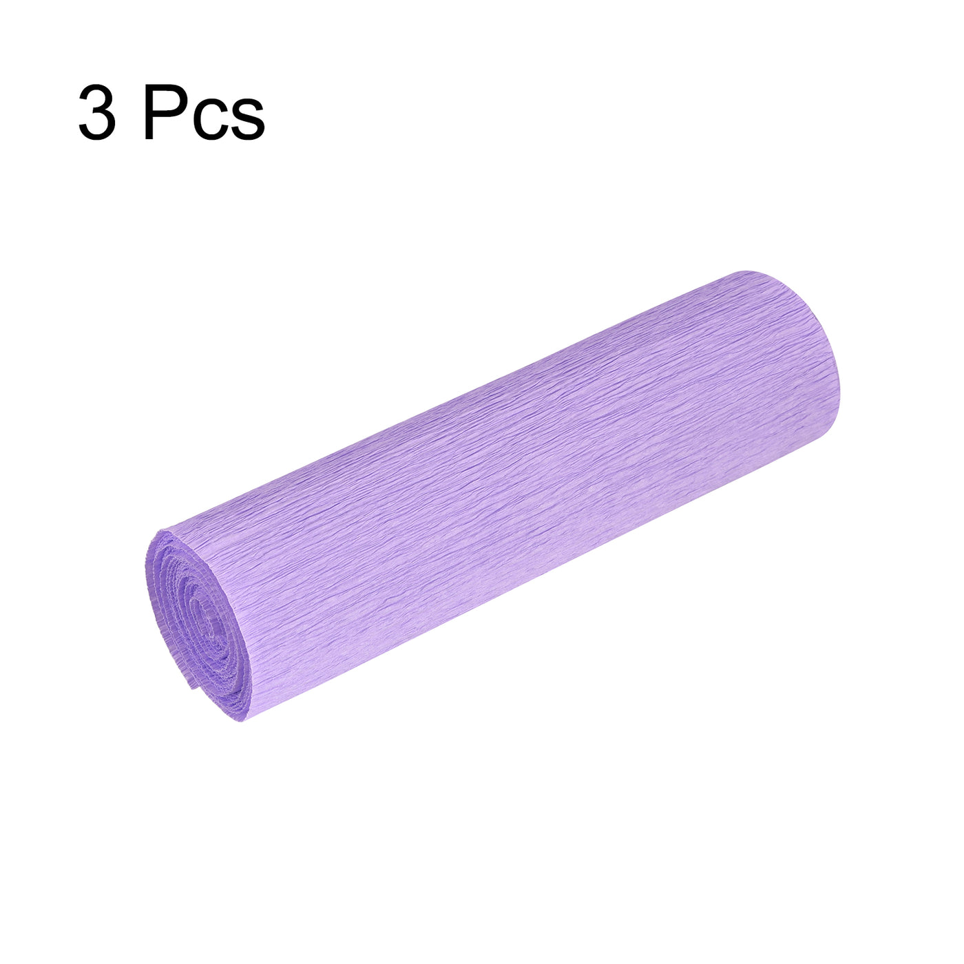 Harfington Crepe Paper Roll Decoration 8.2ft Long 5.9 Inch Wide, Light Purple Pack of 3