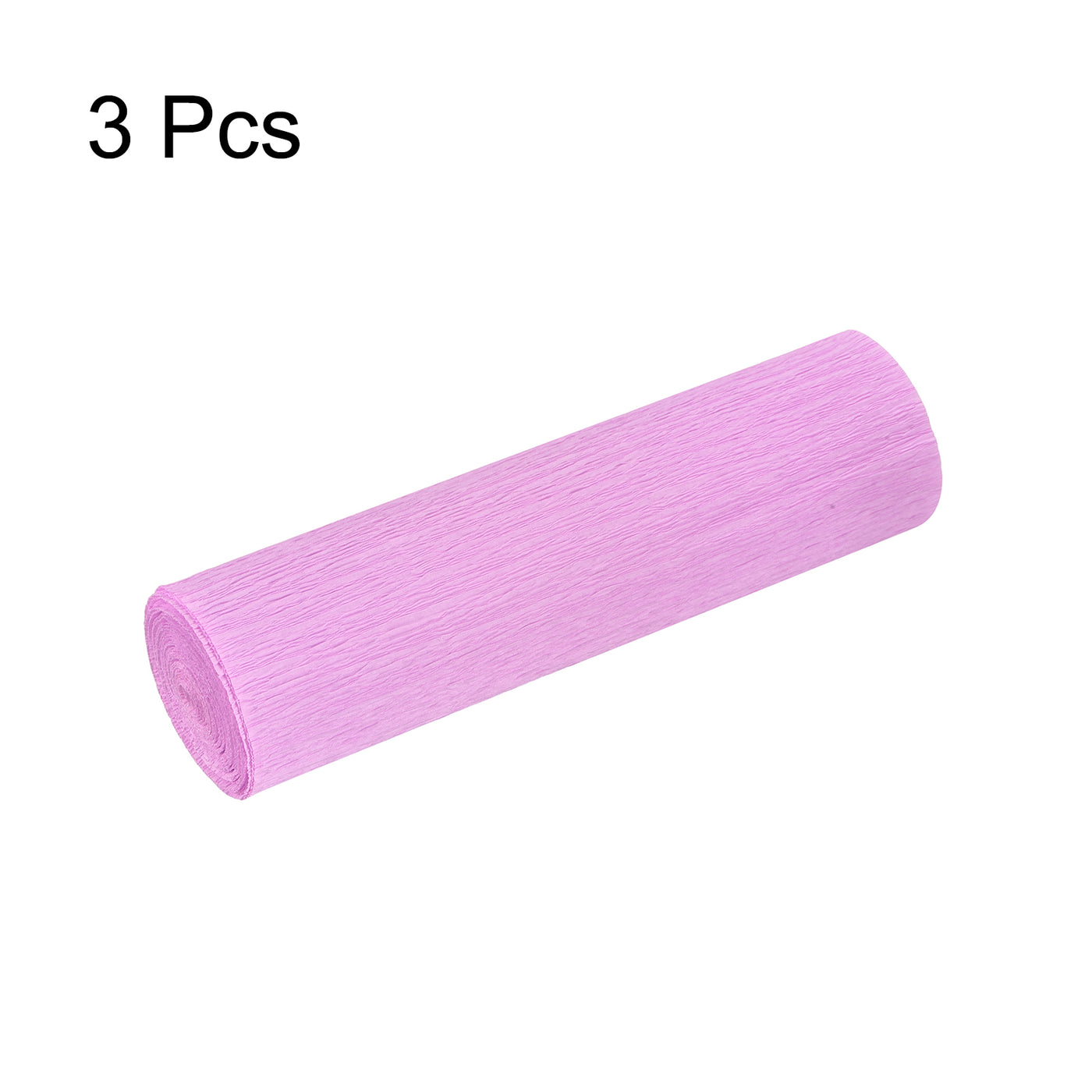 Harfington Crepe Paper Roll Decoration 8.2ft Long 5.9 Inch Wide, Dark Pink Pack of 3