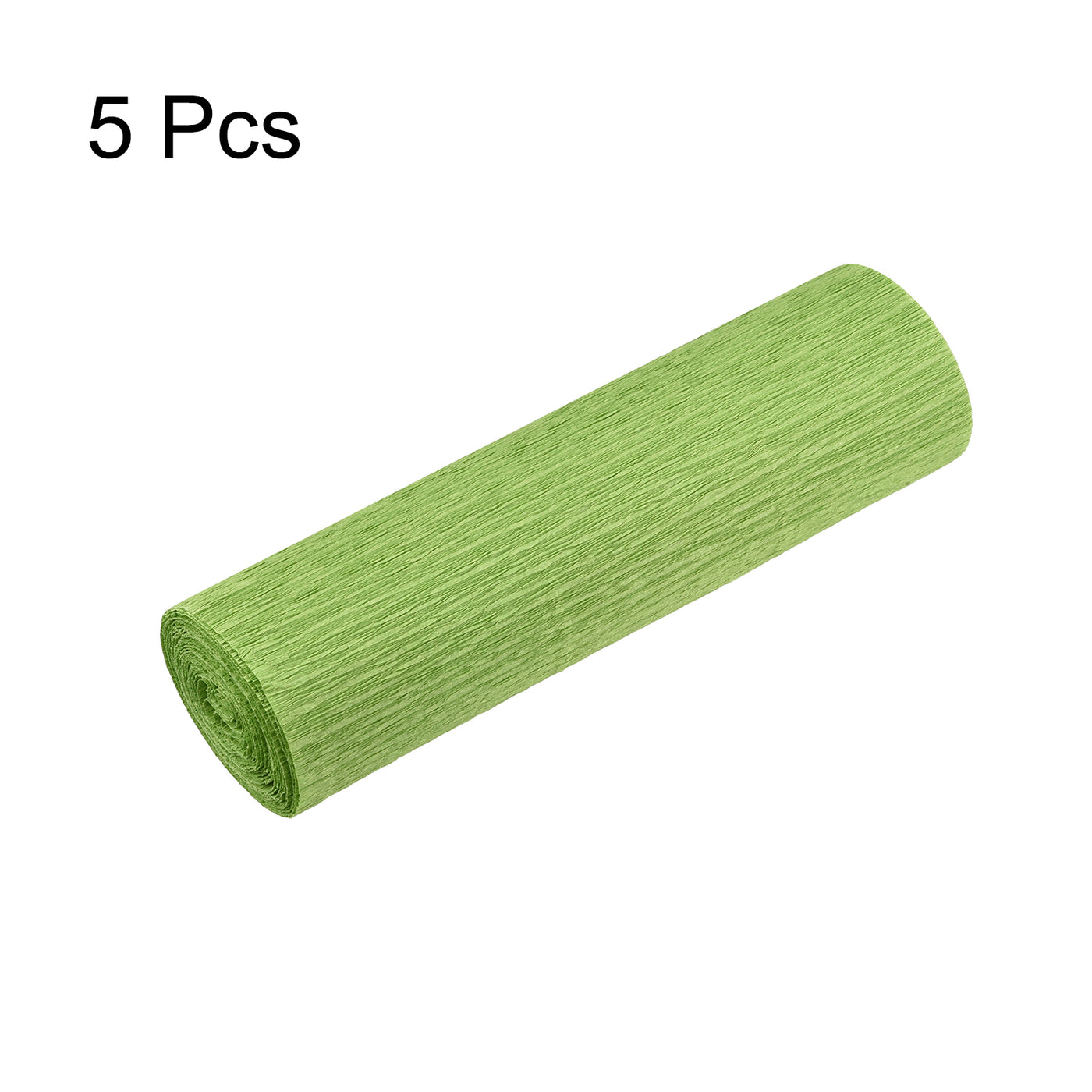 Harfington Crepe Paper Roll Decoration 8.2ft Long 5.9 Inch Wide, Dark Green Pack of 5