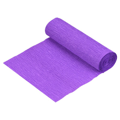 Harfington Crepe Paper Roll Crepe Paper Decoration 8.2ft Long 5.9 Inch Wide, Dark Purple