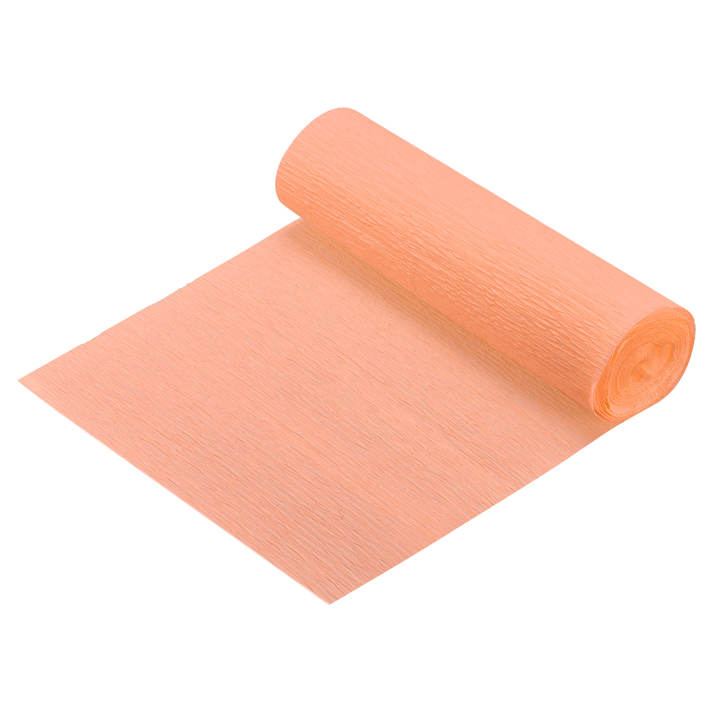 Harfington Crepe Paper Roll Decoration 8.2ft Long 5.9 Inch Wide, Apricot Color Pack of 3