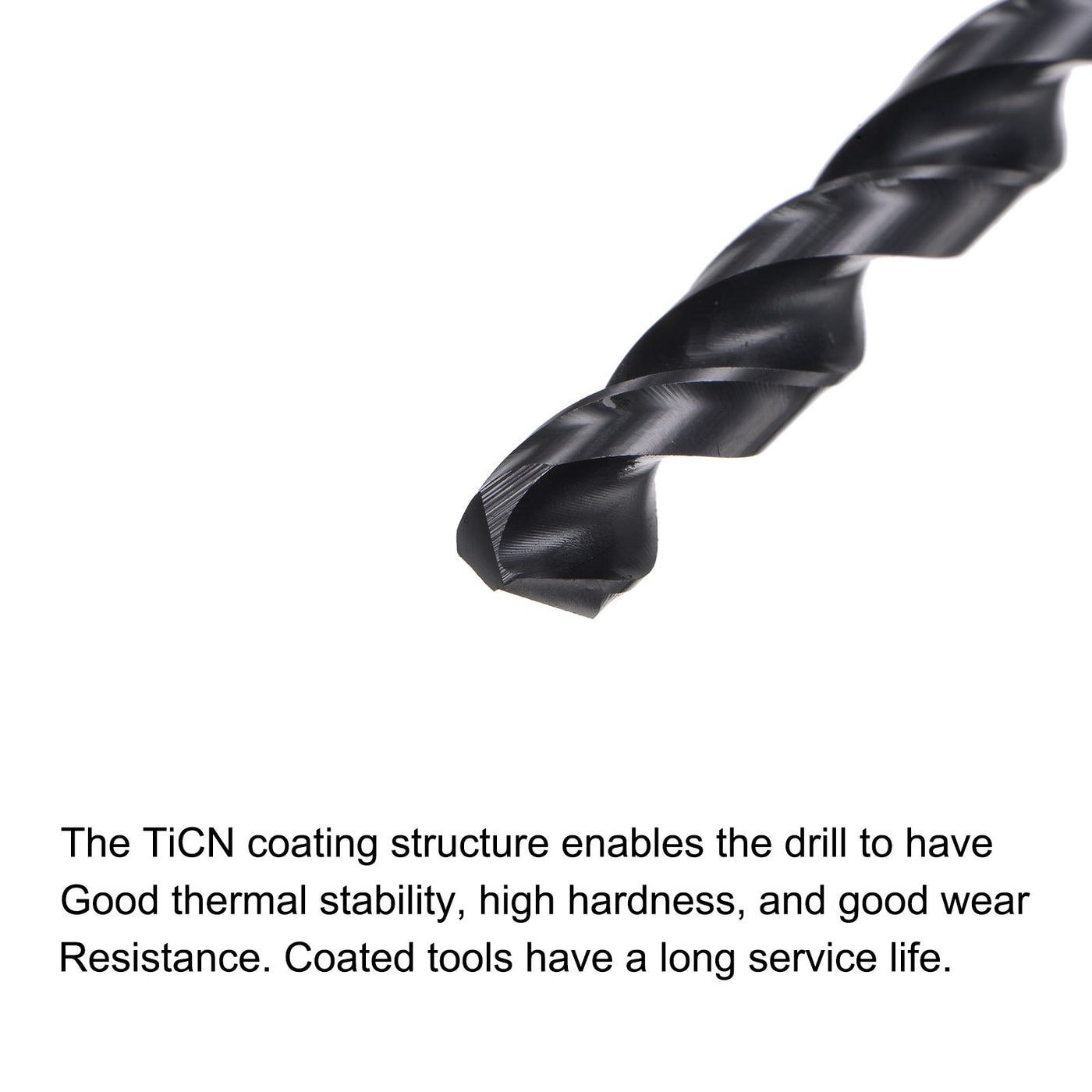 uxcell Uxcell 6.8mm M42 High Speed Steel Twist Drill Bits, TiCN Coated Round Shank Drill Bit